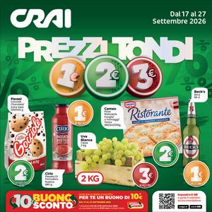 Volantino Crai Codè dal 17 al 27 settembre