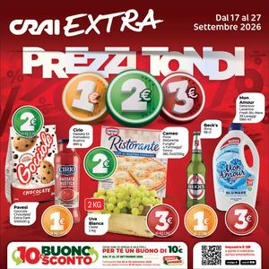 Volantino Crai Codè Extra dal 17 al 27 settembre