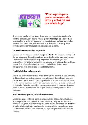 Paso A Paso Para Enviar Mensajes De Texto Y Notas De Voz Por Whats App