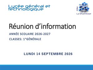 Réunion Parents 1ere