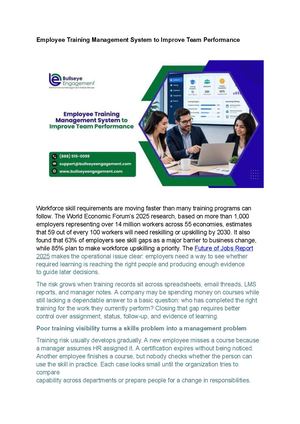 Employee Training Management System