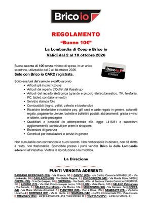 Reg.Buoni 10€ La Lombardia Di Coop
