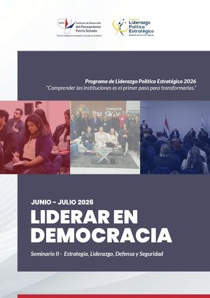 Revista Seminario II Estrategia y Liderazgo, Defensa y Seguridad