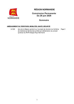 202609 Région Normandie Avis Scot Reçu Le 09 Septembre 2026