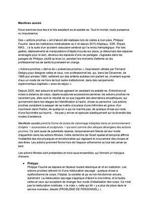 Florian Fouché - Manifeste Assisté