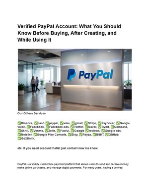 Verified Paypal