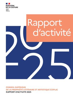 Rapport d'activité 2025 du CSPLA
