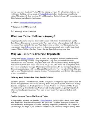 Buy Twitter Followers