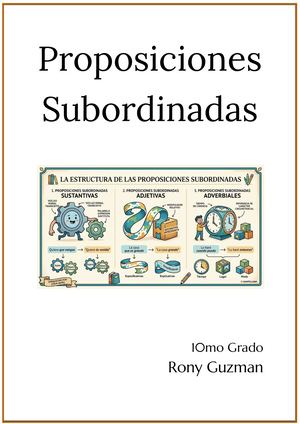 Proposiciones Subordinadas (3)