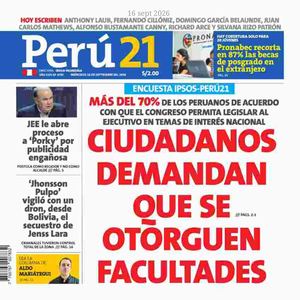 2026 09 16 Diario Peru21