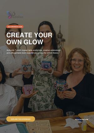 Pedalisa Art: Turkish Mosaic Lamp Workshops & Creative Experiences