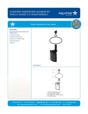 AV2010_Flow Star® Diverter Replacement Kit, 2 5″.