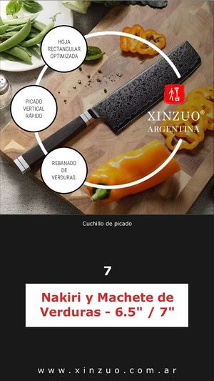 7. Nakiri y Machete de Verduras - 6.5" / 7"
