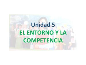 Tema 5 - IPE II - El entorno y la competencia