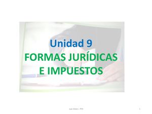 Tema 9 - IPE II - Formas Jurídicas e Impuestos
