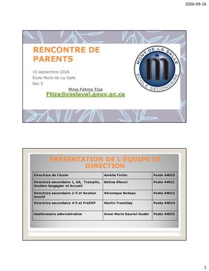 Rencontre 10 Septembre 2026