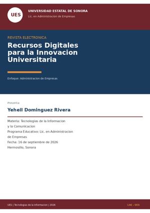 Recursos Digitales Para La Innovación Universitaria
