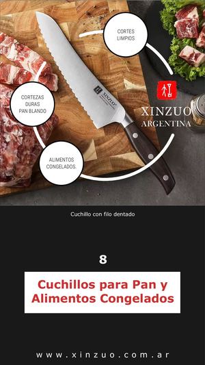 8. Cuchillos para Pan y Alimentos Congelados