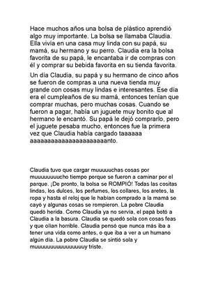 La buena y mala suerte de Claudia