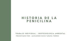 Historia De La Penicilina
