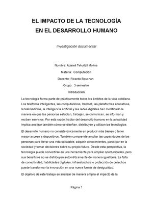 Impacto De La Tecnologia En El Desarrollo Humano (1) (1)