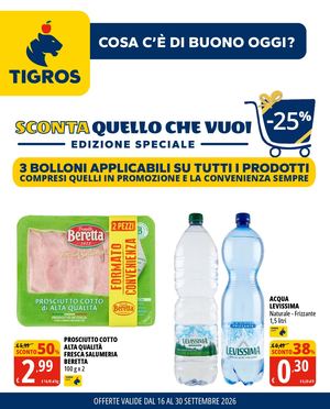 Volantino Tigros Dal 16 Al 30 Settembre 2026