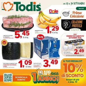 Volantino Todis Dal 17 Al 30 Settembre 2026