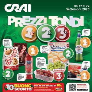 Volantino Crai Tirreno dal 17 al 27 settembre