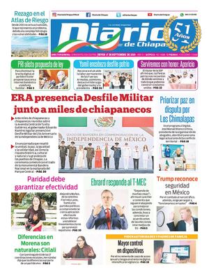 Portada, Jueves 17 De Septiembre De 2026