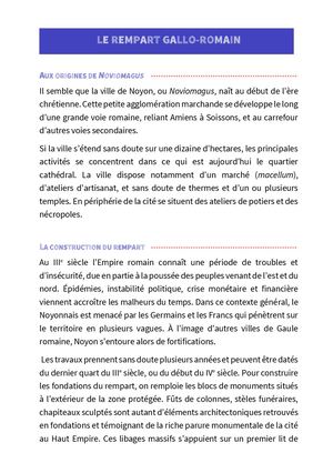 Le Rempart Gallo Romain