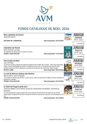 Bdc Fonds Catalogue Noel 2026