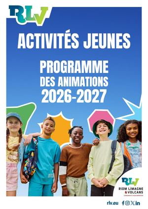 Activités Jeunes - Programme des animations 2026-2027