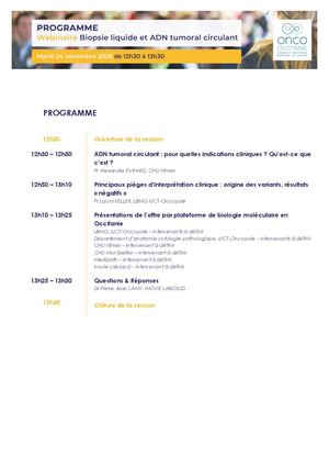Programme Webinaire