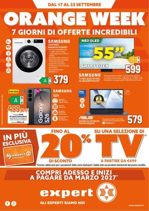 2026 Orange Week 17 Settembre Piscopo