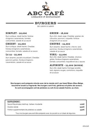 Abccafé Menu 08 2026