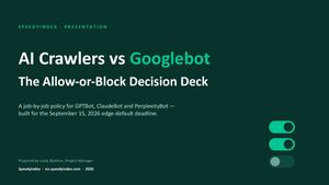 AI Crawlers vs Googlebot: The Allow-or-Block Decision Deck