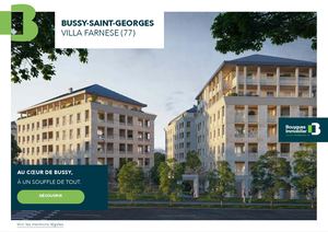 Bussy-Saint-Georges - Villa Farnèse - Plaquette commerciale