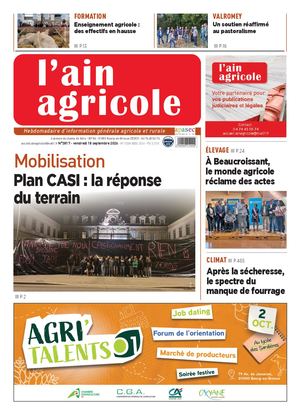 Ain Agricole vendredi 18 septembre 2026
