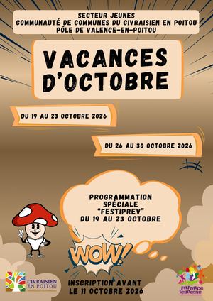 Loisirs Ados Valence Octobre