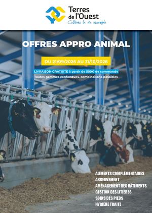 OFFRE APPRO ANIMAL SEPTEMBRE - OCTOBRE 2026