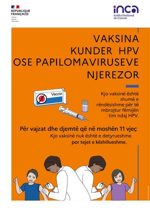 Albanais Depliant FALC Vaccination HPV A4 DEPVACCHPVFALC25 210x297 BD