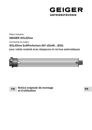 Notice Moteur Geiger Soc