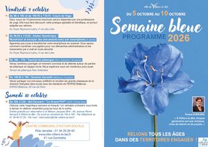 Programme Semaine Bleue 2026