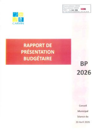 Rapport de Présentation Budgétaire 2026