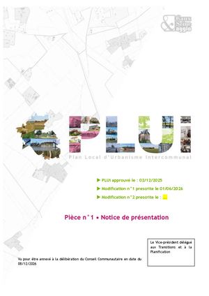 PLUi - Notice De Présentation De La Modification 2