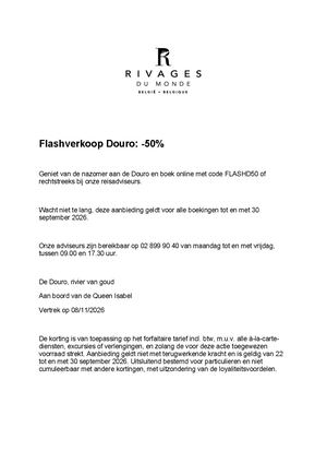 Conditions BENL - Vente flash Douro sept 26