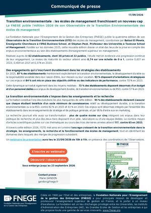 Communiqué Ote 2026