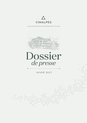 Dossier De Presse 2027 Cimalpes