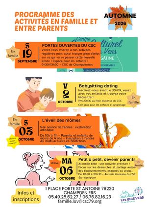 Programme Familles Automne