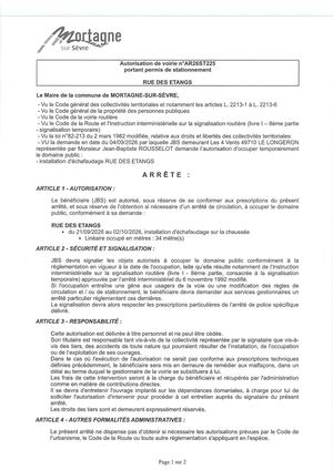 Ar26st225 Av Portant Permis De Stationnement Rue Des éTangs Du 21 09 Au 02 10 2026